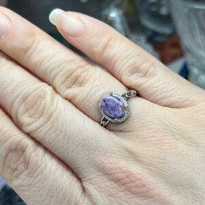Purple Chariote Crystal Ring